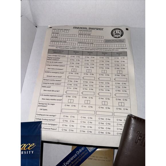 Financial Peace University 16 Audio CD set w Brown Case 2008 Envelope System +++ - Picture 2 of 16